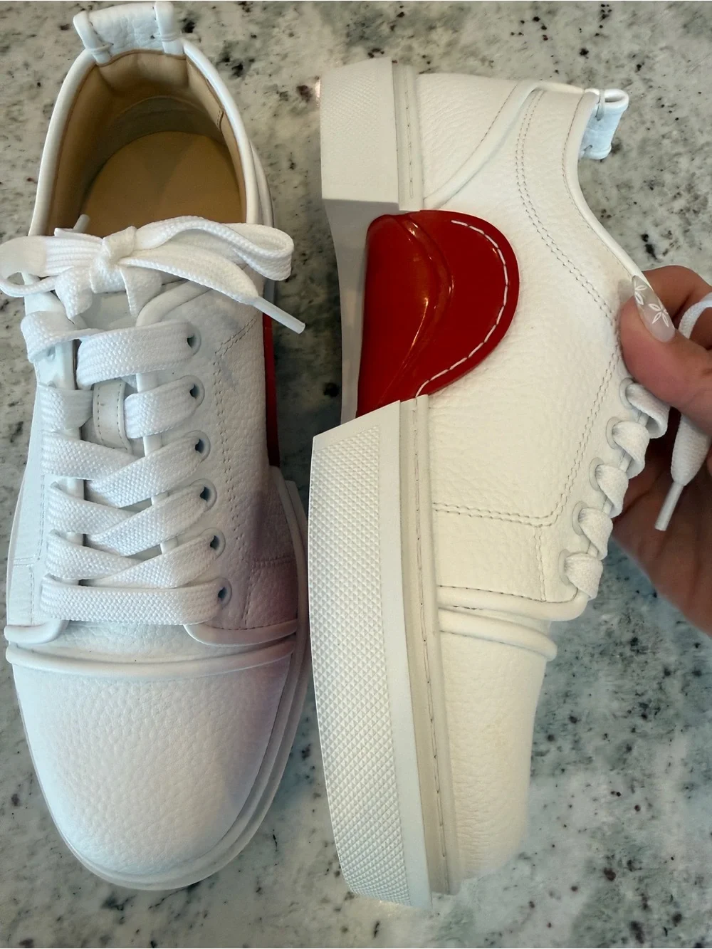Christian Louboutin smooth white